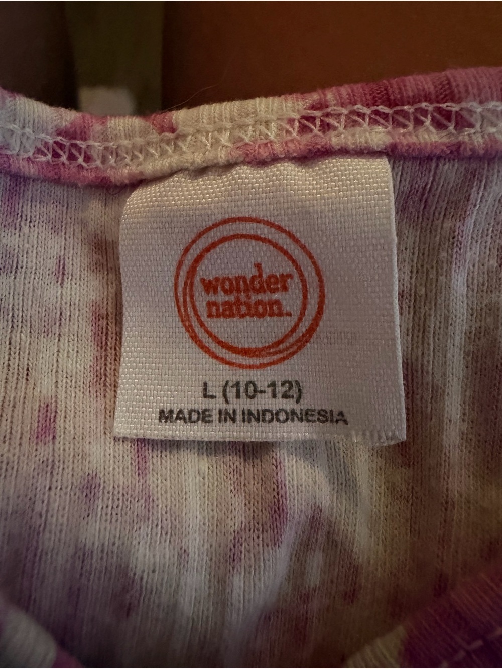 wonder nation Pink and White Patterned Tank Top - Picture 3 of 3